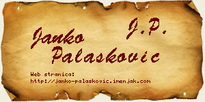 Janko Palasković vizit kartica